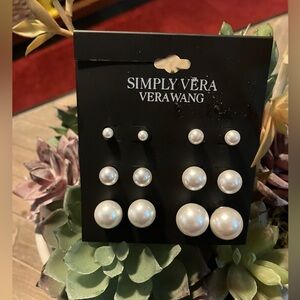 Simply Vera Vera Wang White Pearl Earring Collection